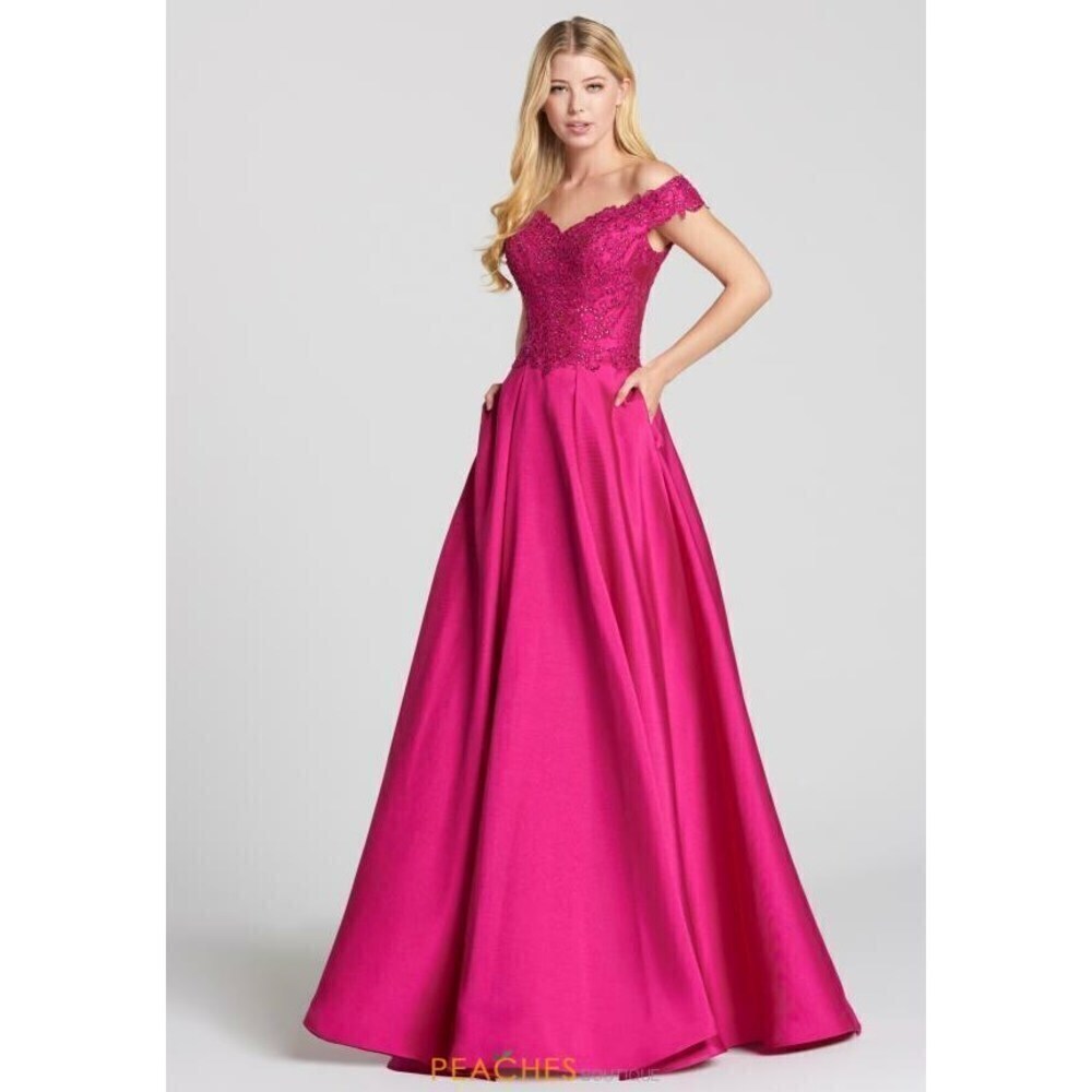 Ellie Wilde Grad Prom Dress EW118152 Hot Pink